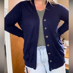 Buttoned Drk Blue Cardigan 1X 16W